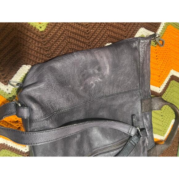 Free People Joey Distressed Convertible Backpack Dark Brown - Picture 8 of 12